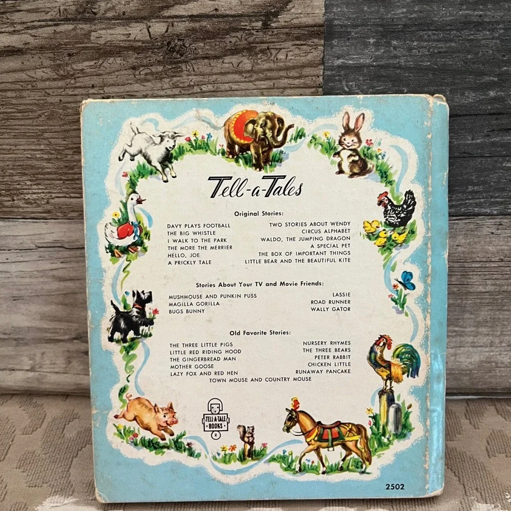 Vintage 1960 Johnny Go Round Whitman Tell-a-Tale Book Betty Ren Wright Cat Story